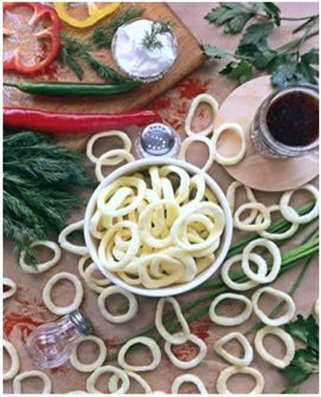 Луковые кольца со вкусом сыра 1 кг