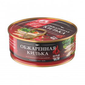 Килька балтийская шпрот неразделанная обжаренная в томатном соусе чили 240г х 24шт