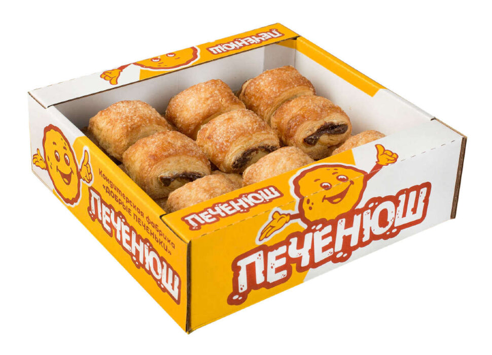 Слоеные Рулетики с начинкой со вкусом шоколада 400 г