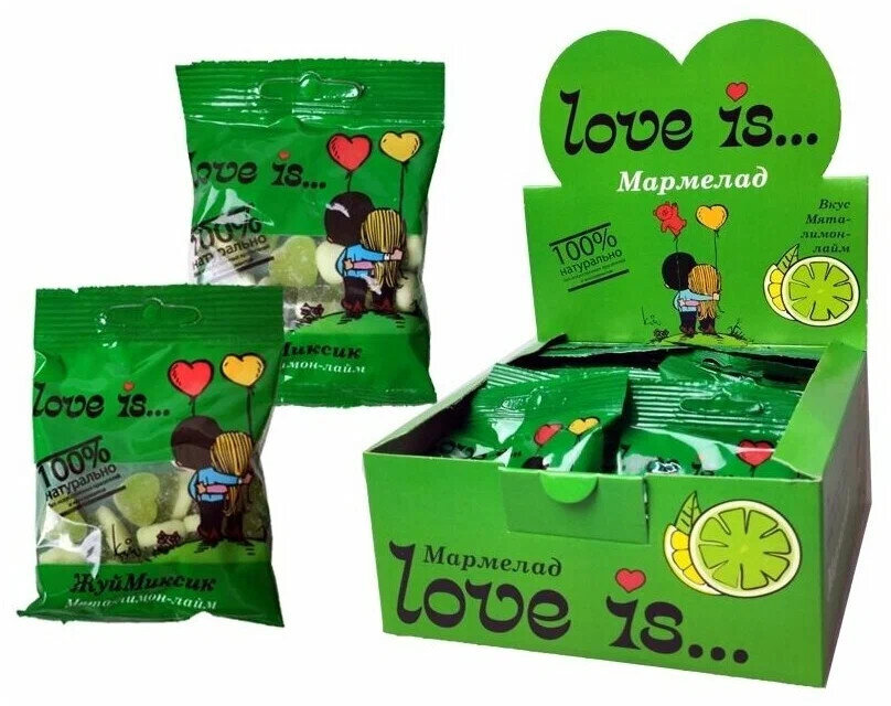 Мармелад жевательный Love is  ЖуйМиксик  мята-лимон-лайм  20 г 