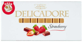Шоколад молочный Delicadore с клубничной начинкой 50% 200 г