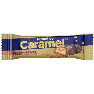 Десерт Микс-печенье Formel de Caramel с карамелью, вафельной крошкой и кукурузными хлопьями 2 кг.